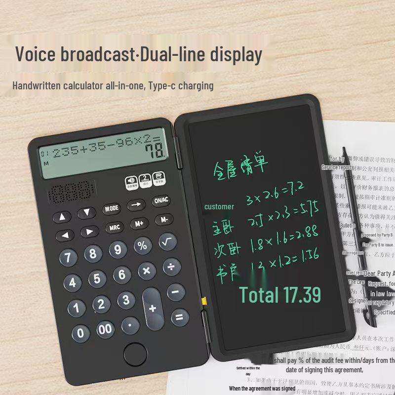 Scientific Calculator with Handwriting Pad for Advanced Studies and Exams