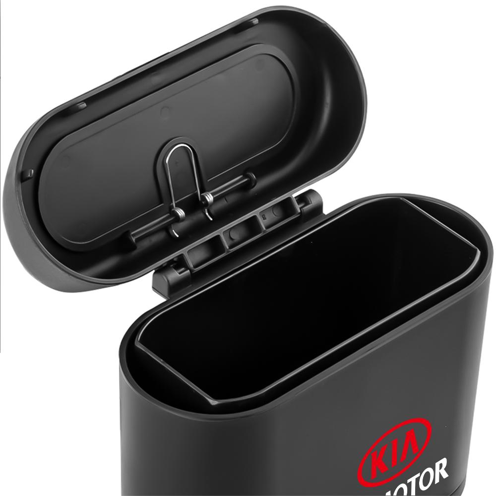 Car Trash Bin Vehicle Garbage Dust Case Storage Box Dustbin Can Auto Supplies For KIA Rio Ceed Sportage Cerato Soul Sorento Niro rtzup33