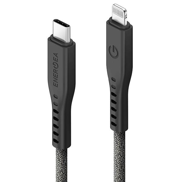 Kabel USB-C do Lightning Energea 1.5m 60W Szybkie ładowanie Czarny