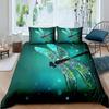 Dragonfly Duvet Cover Set King Size Colorful Wing Bedding Set for Kids Teens Adult Forset Wild Animal Theme 2/3pcs Quilt Cover