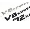 Chrome Black V8 KOMPRESSOR Plastic Car Trunk Rear Sides Letters Badge Emblems Decal Sticker for Mercedes Benz AMG AG1 QQ26
