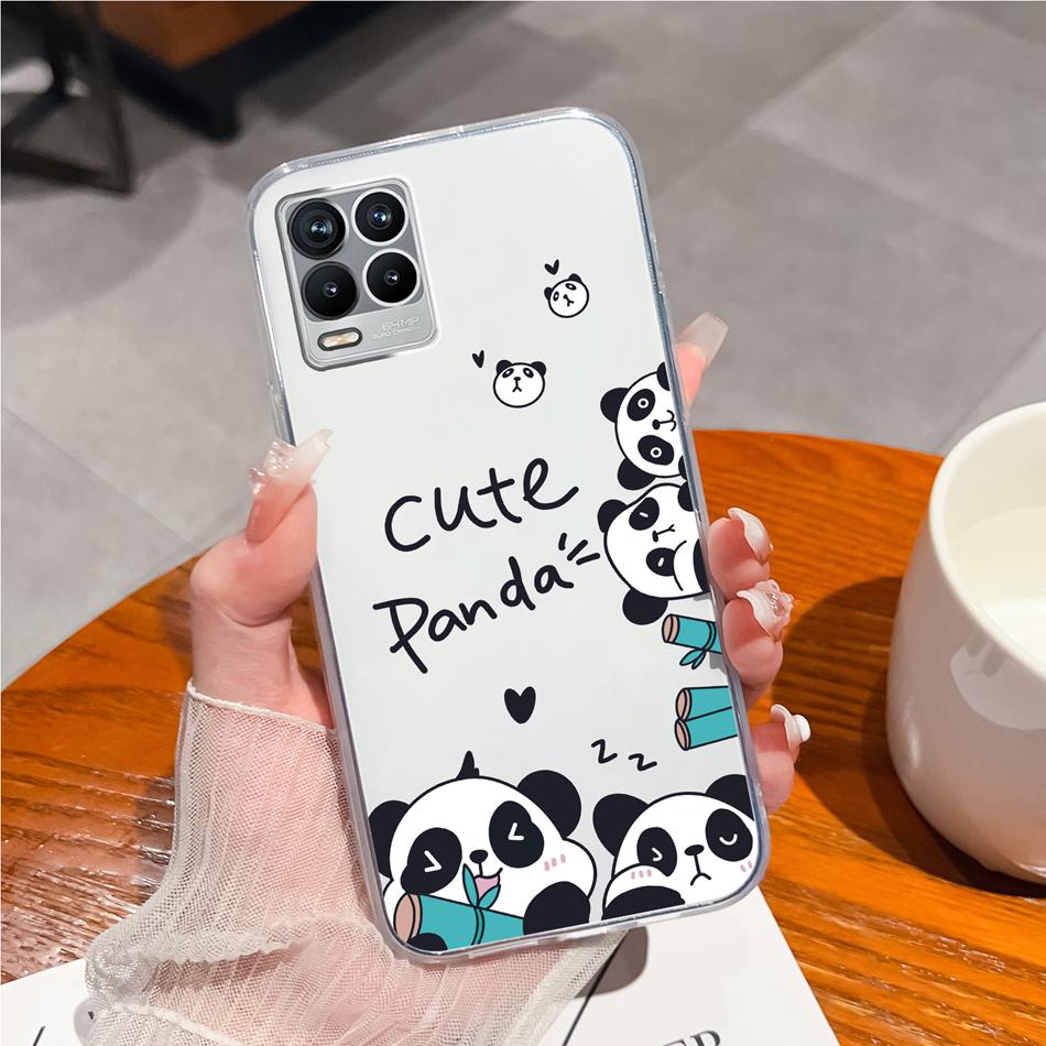 Чехол для телефона Realme 8 Pro Креативная акварельная живопись Мягкий ТПУ Прозрачный Силикон Защита от падения Задняя крышка Для Realme8 4G 5G 8Pro Funda Capa