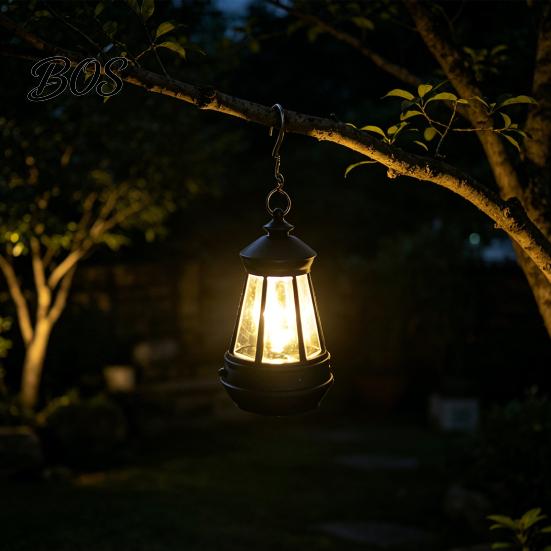 Decorative Solar Garden Lamps Hanging Lantern, Retro Lantern Lamp, Waterproof Lights Outdoor Light for Backyard Porch Terrace Decor