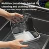 Multi-functional Drain Basket Sink Kitchen Sink Strainer Double-drainage Sink Washing Basket Home Organizer Drain Fruit Strainer