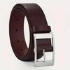Men's New PU Microfiber Perforated Belt with Needle Buckle, Fashionable and Versatile Women's Casual Belt