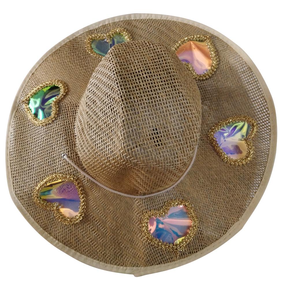 Creative Cowboy Hat Handmade Weave Women Straw Cap Multi-pattern Hollow Design Adjustable New Women's Fashion Sun Hat for Summer
