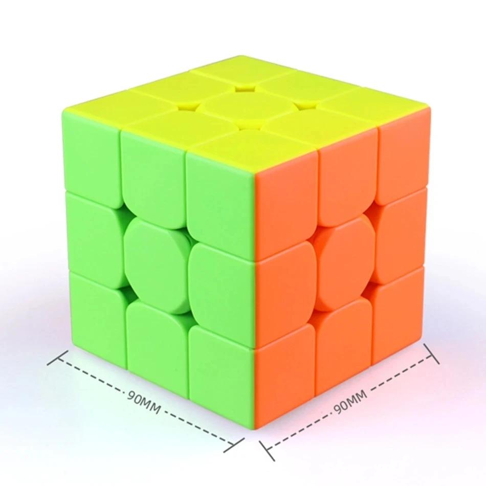 Большие кубики Рубика 9 см 3x3x3 Без наклеек Кубики Рубика Qiyi/Moyu/Fanxin Профессиональный кубик Игрушка Для детей Подарок