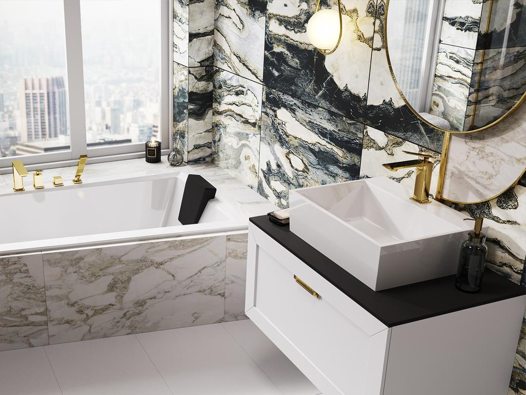 ASPIRA II graphite low washbasin tap Besco
