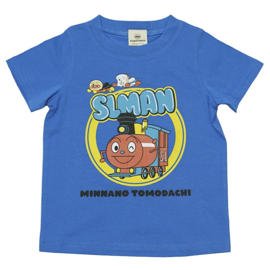 Bandai Classic jksa3097 Футболка с коротким рукавом цвета детской голубой с Анпанманом SL,