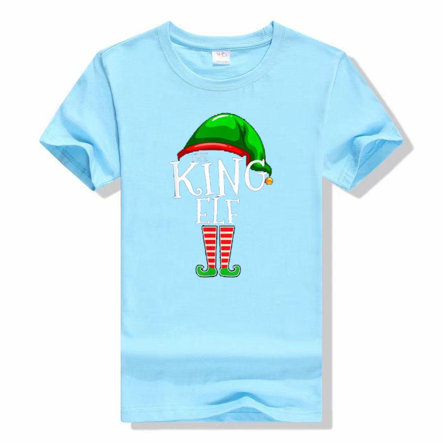 The King Elf The-Queen-Elf Christmas Costume Family Matching Group Xmas Gift Men Women Dad Mom T-Shirt Gifts Graphic Tee Tops