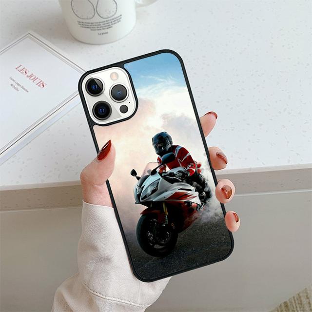 Moto Cross Motorcycle Sports Phone Case For iPhone 17 Air 13 12 Cover For Apple 14 15 16 Pro Max Plus