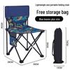 OIMG Portable Folding Camping Stool with Backrest