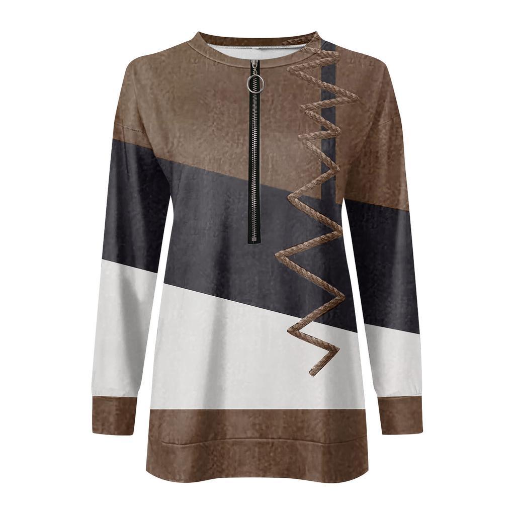 Женская толстовка, пуловер, базовая четверть, молния, желтый, красный, синий, галстук, уличный топ с v-образным вырезом и длинными рукавами, повседневный осенний пуловер