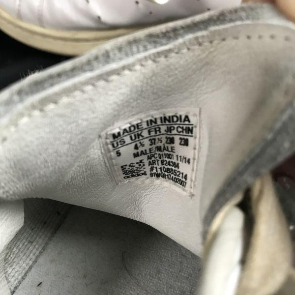 adidas Кроссовки STAN SMITH 80s Переиздание Кожаные Белые x Зеленые US5 (23,0 см) Японская упаковка(ИСПОЛЬЗОВАЛ)