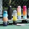 750ml Plastic Water Bottle Sports Water Bottle with Scale Portable Water Bottle Heat-resistant Water Bottle Kitchen Drinkware