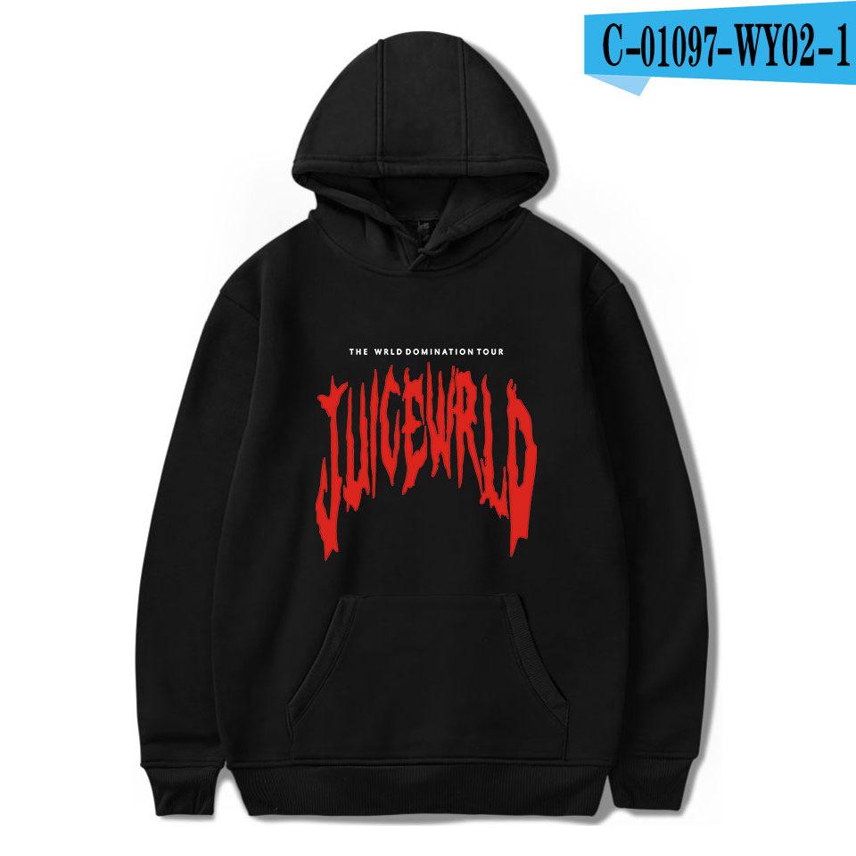 Новые толстовки с принтом Juice WRLD, женские толстовки унисекс с капюшоном в стиле хип-хоп, популярная повседневная толстовка с капюшоном Juice WRLD для мальчиков и девочек, популярный белый пуловер
