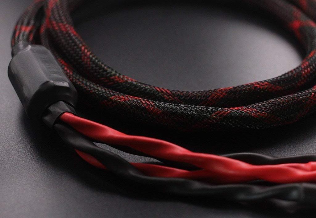 Акустический кабель Бананы 4 Банана 1 Пара Комплект 12 Бананов k4B-2B Bi-Wire (2 - Вилки), (Всего вилок), к4Б-2Б (2,5м (2,5м))