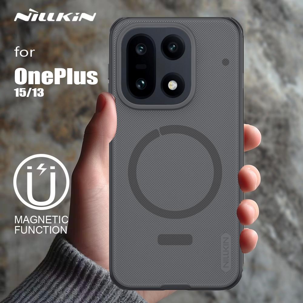 Для Oneplus 15 / 13 5G Чехол Nillkin Frosted Shield Ультратонкий для Magsafe Магнитная Защитная Крышка для One Plus 13 15 Чехлов