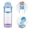 Skater Drink Marker Bottle, 1L, with Handle, Easy To See Drink Volume At a Glance, Plastic, Blue & Lilac, PDMK10-A