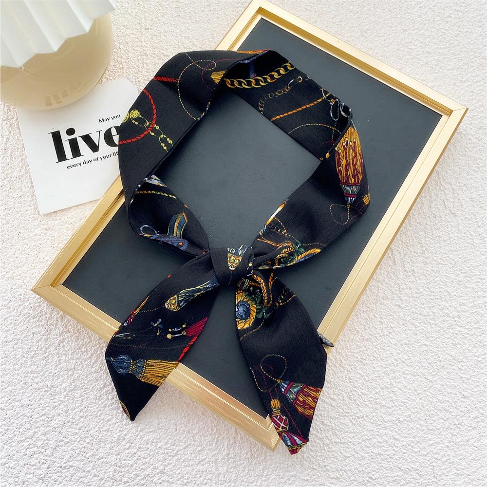 New Scarves Silk Scarves Women'S Spring And Autumn Season Long Decorative Professional Scarves Summer Thin Styles Paired With Shirts Stylish