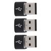 3PCS U Disk Adapter USB to TypeC Adapter USB C Female to USB Male Adapter  Computer Use