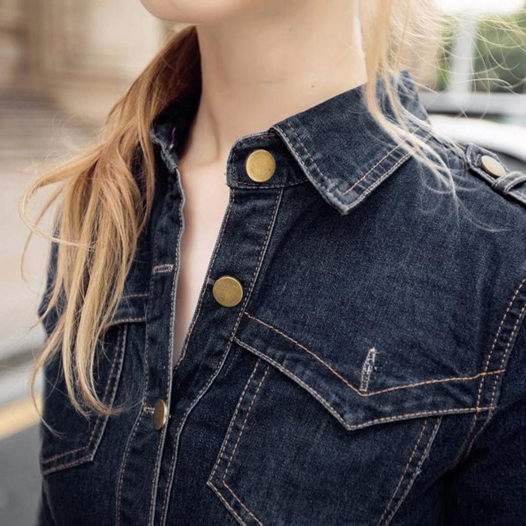 Women Winter Office Slim Jeans Mid-Cuff Dress With Belt For Women Jeans Dress