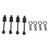4PCS Car Body Clip Retainer Shell Fixed Buckle Lock for Arrma 6S Kraton for Typhon 1 8 RC Car