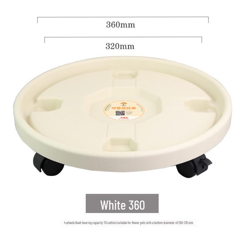 Универсальный поднос для скручивания: Утолщенное круглое пластиковое основание со съемной подставкой для горшечных растений