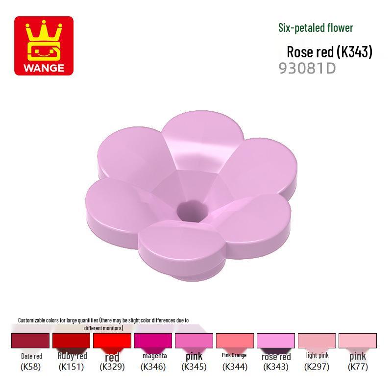Wange Small Particle Compatible Building Blocks Set - Flower Assembly (4728/4727/15469w)