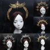 16Styles Lolita Virgin Gorgeous Halo Crown Headband Mary Baroque Tiara Gothic Vintage Church DIY Material Package
