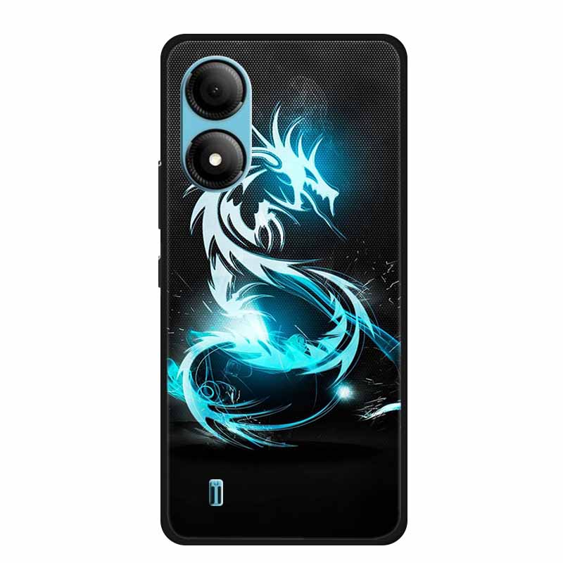 Чехол для телефона ZTE Blade A33S Задняя крышка Чехол A 33 s A33 s Coque Ударопрочный Черный Силикон Мягкий Funda Для Blade A33S Чехол A 33s