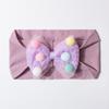 New baby headscarf combination, cute baby soft bow flower headband, children's accessories