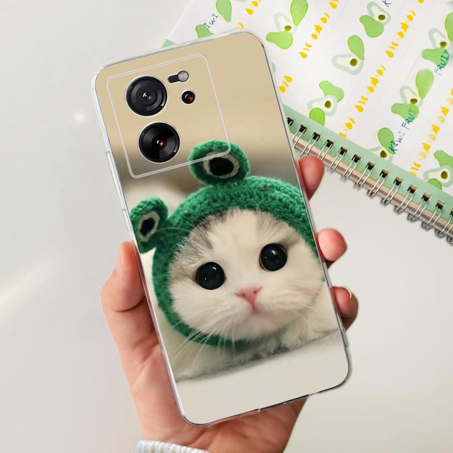Чехол для Xiaomi 13T Pro Роскошная окрашенная задняя крышка Прозрачный силиконовый чехол для телефона Для Xiaomi Mi 13T Pro 13TPro Мягкие чехлы Сумки 6.67''