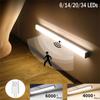 LED Light Cupboard Light Night Light With Motion Detector Sensor Kitchen USB