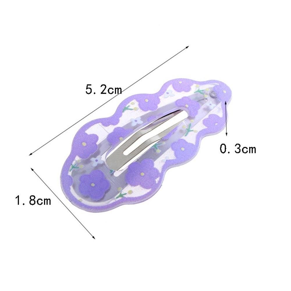Flower Clouds Hair Clips Candy Color Child Hairgrips Fashion Headwear for Women Girls