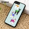 Мягкий чехол Krajews лама альпака с изображением животного кактуса для iPhone 14 5 6s 7 8 plus XR XS 11 12 13 pro max Samsung S21 S22ultra