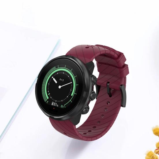 Ремешок для часов 24 мм силиконовый ремешок на запястье твиловый мягкий ремешок замена для Suunto