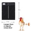 Large Auto Chicken Coop Door with Timer LCD Screen Powered by 3 AA Batteries (Batteries Not Included)
