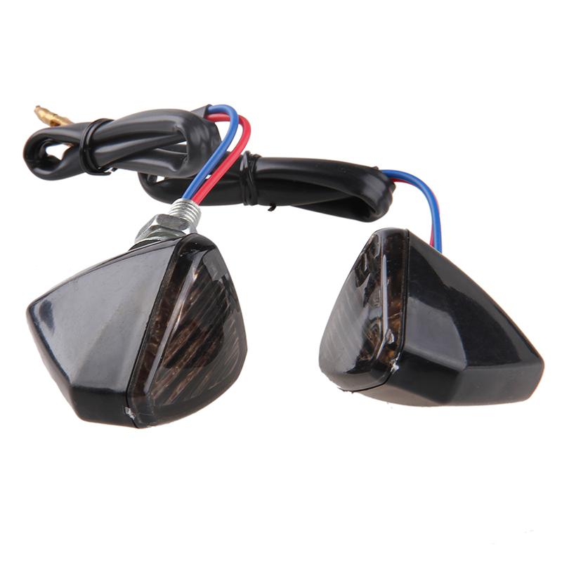 Черный светодиодный указатель поворота для мотоцикла, янтарный универсальный фонарь для мотоцикла
