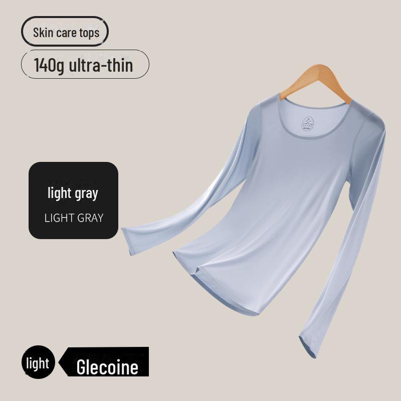 Женский бесшовный комплект термобелья телесного цвета с ультратонким лифом - высокая эластичность осень/зима