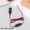 USB-шнур-конвертер питания от 3 В CR2032 для часов и микрофона