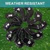 10Pcs Golfs Iron Head Cover with Big Number for Long Neck Golfs Club Head Thick Synthetic PU Leathers Golfs Head Cover