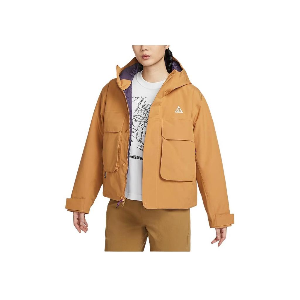 Nike ACG Storm-FIT Skull Peak ветрозащитная свободная удобная куртка женские куртки бежевого цвета FV7328-224
