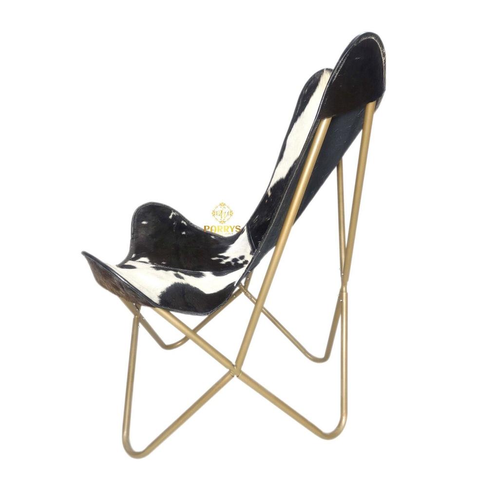 Butterfly Chair - Genuine Leather Office Chair, Handmade Relaxing Chair