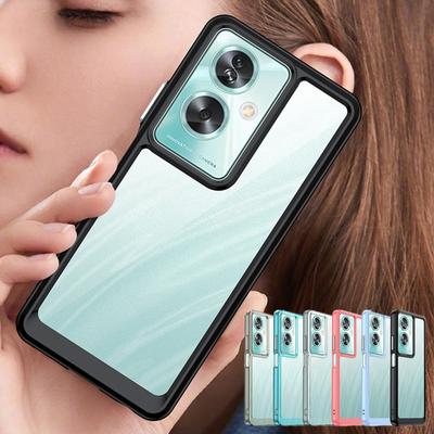 Ударопрочный прозрачный чехол TPU для OPPO A79 5G A98 A78 A58 A77 A77S A57 A57S защитный чехол рамка Funda Coque Capa