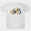 T Shirt Women Bike Colors Harajuku Print Kawaii Tshirt Summer Short Sleeve Female T-Shirt Top Tee