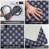 Chic Fleur De Lis Front Door Floor Entrance Mats Outdoor Fleur-de-lis Lily Flower Kitchen Bathroom Doormat Garage Carpet Rug