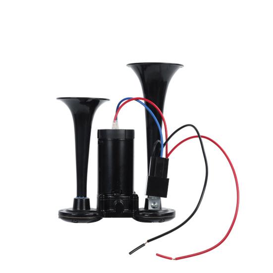 Супер громкий двойной электрический комплект звуковых сигналов с компрессором, водонепроницаемый, нержавеющий, простая установка, комплект воздушных звуковых сигналов для автомобиля, внедорожника