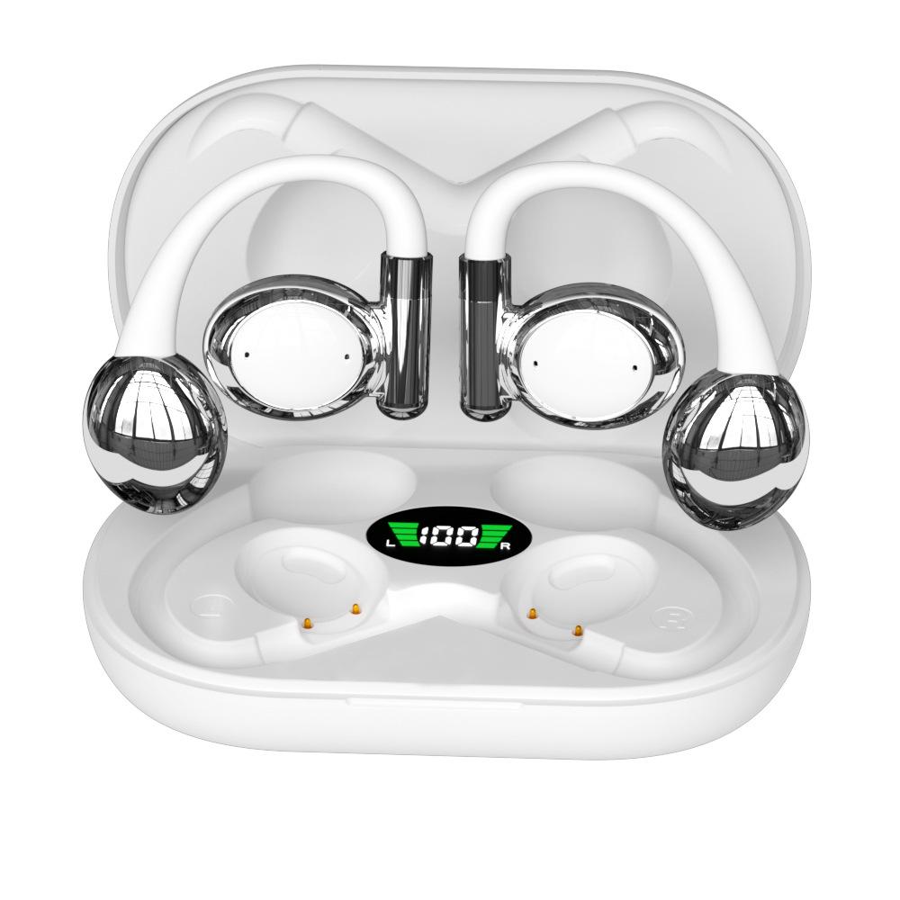 Smart Bluetooth Sports Earphones with Digital Display, Ultra-Long Battery, and Non-In-Ear Ear Hook Design
