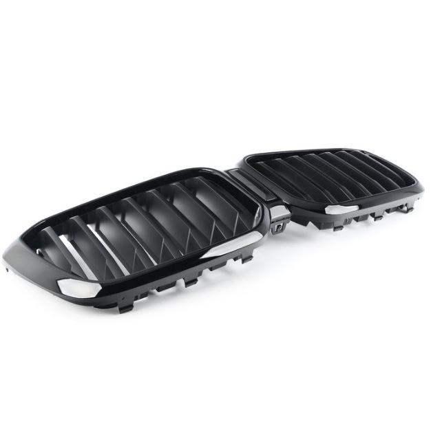 51135A1AC55 Глянцевая черная передняя решетка для BMW X3 G01/G08 LCI (Без отверстий)